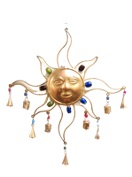 Iron Hanging Sun Decoration with Bells