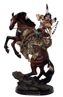 American Indian Hunting on Horse