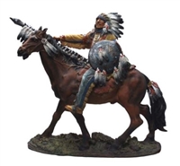 American Indian Warrior on Horse
