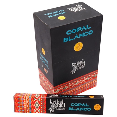 Tribal Soul - WHITE COPAL - Incense Smudge Sticks (Box of 12 Packs)