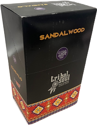 Tribal Soul - SANDALWOOD - Incense Smudge Sticks (Box of 12 Packs)