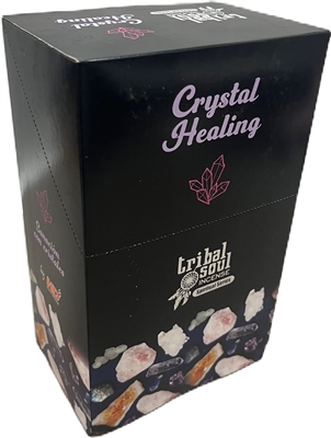 Tribal Soul, Spiritual Series - CRYSTAL HEALING - Incense Smudge Sticks (Box of 12 Packs)