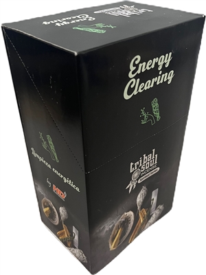 Tribal Soul, Spiritual Series - ENERGY CLEARING - Incense Smudge Sticks (Box of 12 Packs)