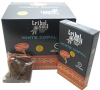 [Backflow] Tribal Soul - WHITE COPAL- Jumbo Backflow Dhoop Cones (Box of 12 Packs x 10 cones each)
