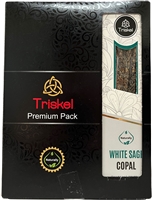 Triskel Naturally Line - White Sage Copal - (Box of 12 packs of 9 sticks)