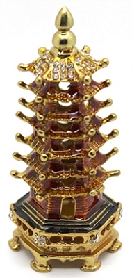 7 Level Pagoda - Bejeweled Trinket Box