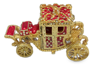 Carriage- Bejeweled Trinket Box - TRNK-Carriage