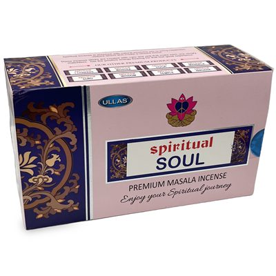 ULLAS, Spiritual Soul, Incense Sticks (15 gm x 12)
