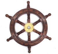 Wood Nautical Ship Wheel 12" Diameter
