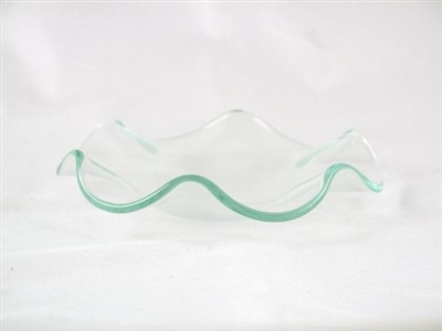 Wavy Glass Dish Spare Part of Electric Aroma Lamp - (Small)