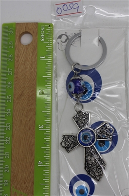 Evil Eye cross Pendant/Charm 4" Model YSK1346