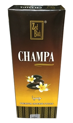 Zed Black - Champa Incense Sticks (Box of 6 packs of 20 sticks)