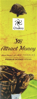Chakra - Attract Money - Incense Sticks (Box of 6 packs of 20 sticks)