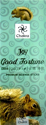 Chakra - Good Fortune - Incense Sticks (Box of 6 packs of 20 sticks)