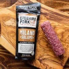Cheshire Farms Pork Milano Salami Sausage ~ 6 oz
