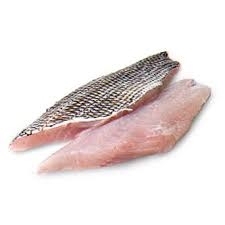 FROZEN Wild Caught Jumbo Black Sea Bass Fillet  ~ 12 oz