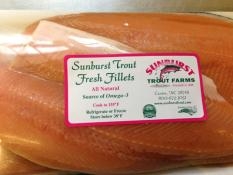 fresh trout filet, home delivery, raleigh, durham, chapel hill, cary, sunburst trout