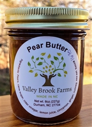 Pear Butter Jam ~ 8 oz glass jar