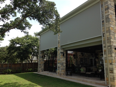 "Shade Zilla" Outdoor Patio Solar Zip Shade