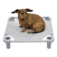 4 Legs 4 Pets  22" x 22" x 5" Small Premium Square Elevated Dog Bed Cot