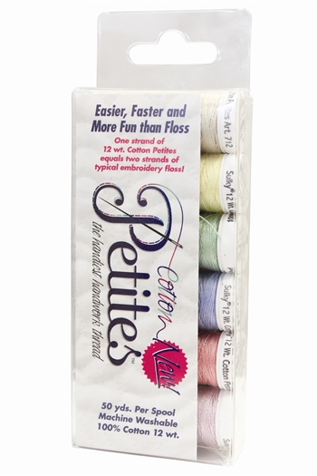 71202 - 12 wt Sulky Petites 6 pack - Spring Sampler