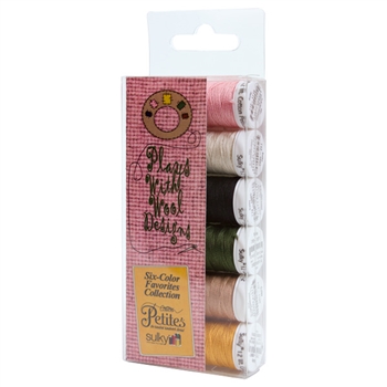 71246 - 12 wt Sulky Petites 6 pack - Plays with wool Favorites