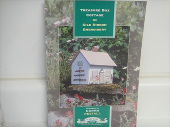 Treasure Box Cottage In Silk Ribbon Embroidery