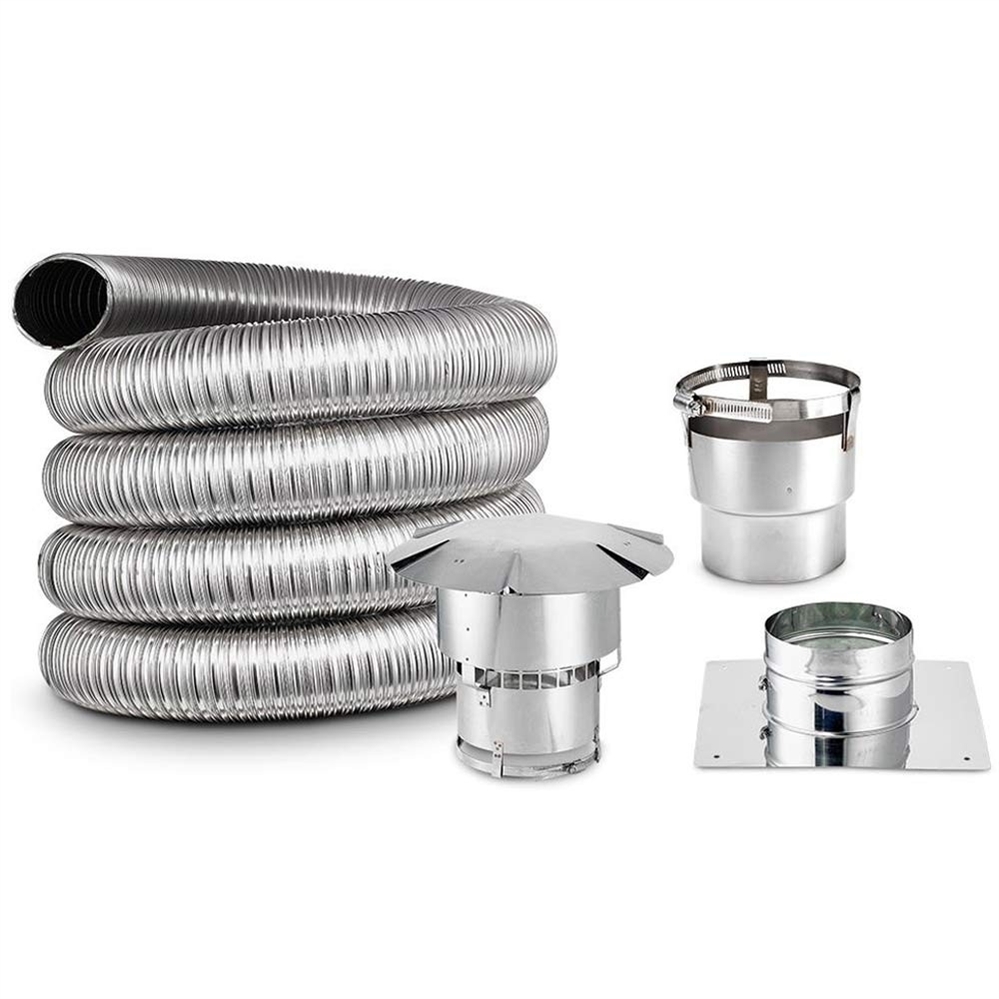 5 Inch Round, Chimney Liner Kit, SINGLE PLY