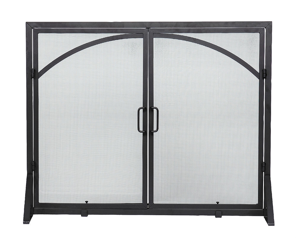 Minuteman Black Door Screen with Doors