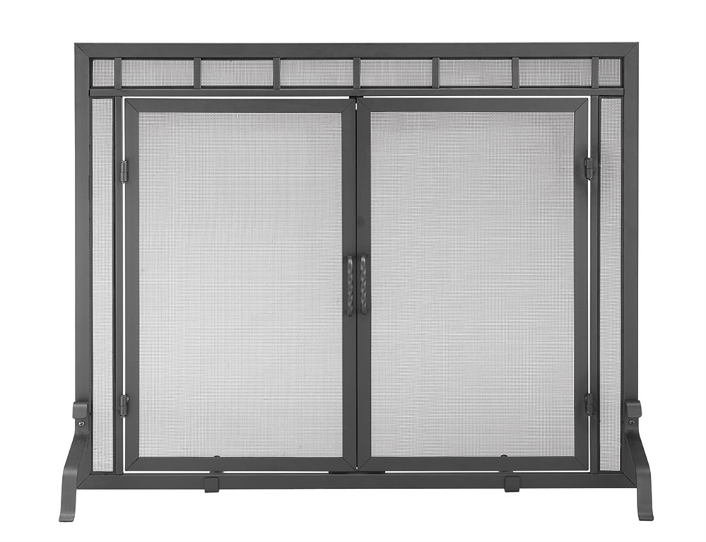 Minuteman Mission Style Black Door Screen