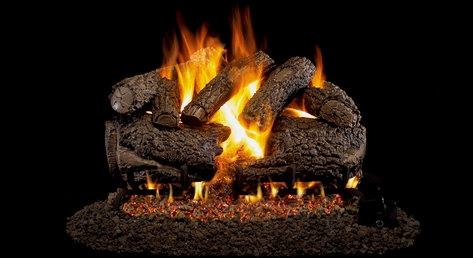 Peterson Real Fyre Vented Gas Log Set Charred Forest Oak