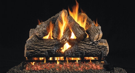 Peterson Real Fyre Vented Gas Log Set Charred Oak