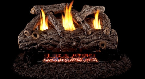 Peterson Real Fyre Vent Free Gas Log Set Golden Oak Designer