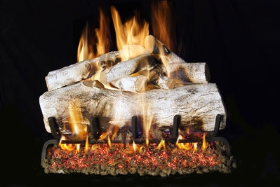 Peterson Real Fyre Vented Gas Log Set Mountain Birch