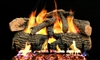 Peterson Real Fyre Outdoor Gas Log Set Charred Evergreen Oak