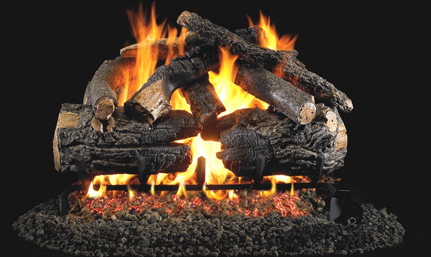 Peterson Real Fyre Outdoor Gas Log Set Pioneer Oak