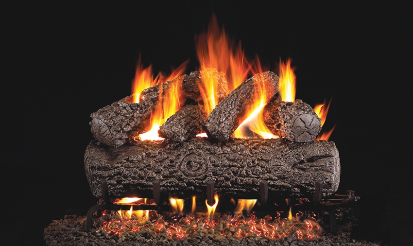 Peterson Real Fyre Outdoor Gas Log Set Post Oak