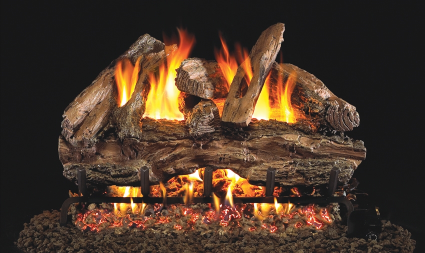 Peterson Real Fyre Outdoor Gas Log Set Red Oak