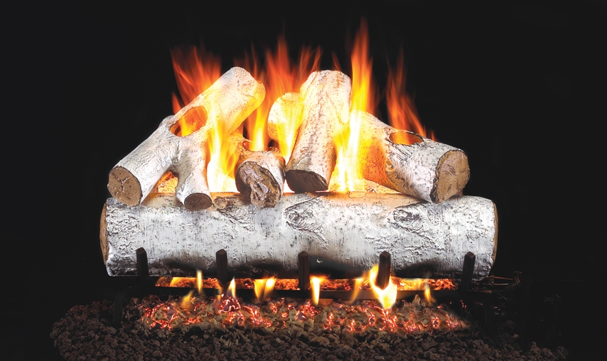 Peterson Real Fyre Outdoor Gas Log Set White Birch
