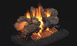 Peterson Real Fyre Vented See-Through Gas Log Set Charred Oak