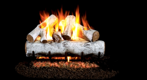 Peterson Real Fyre Vented Gas Log Set White Birch