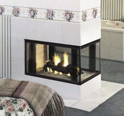 Vantage Hearth B Vent Gas Peninsula Fireplace