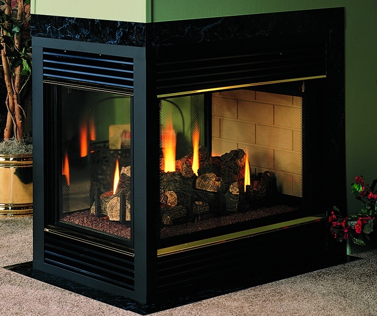 Vantage Hearth Direct Vent Gas Peninsula Fireplace