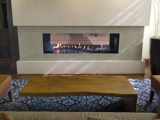 White Mountain Hearth by Empire VF Linear See-Through Gas Fireplace Boulevard 48"