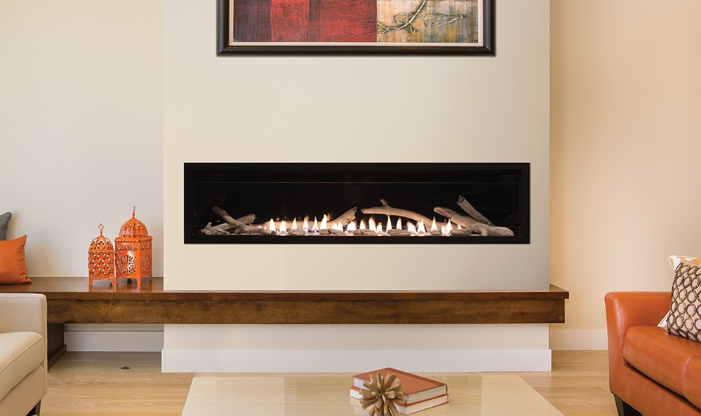 White Mountain Hearth by Empire Vent Free Linear Gas Fireplace Boulevard 60"