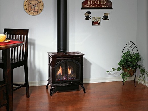 White Mountain Hearth by Empire Direct Vent Steel Gas Stove Spirit DVP20MS (Small)