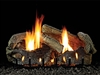 White Mountain Hearth by Empire Vent Free Gas Log Set Stacked Aged Oak