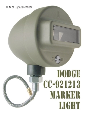 MILITARY WWII DODGES MARKER LIGHT ASSEMBLY - DODGE CC-921213