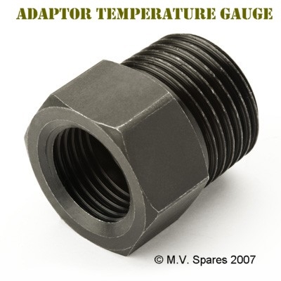 MILITARY WWII JEEP MB GPW ADAPTOR TEMPERATURE GAUGE  ARMY JEEP PARTS