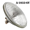 MILITARY WWII JEEP MB GPW A-1033 6 VOLT HEADLIGHT HEAD LIGHT HEADLAMP HEAD LAMP SEALED BEAM BULB INSERT